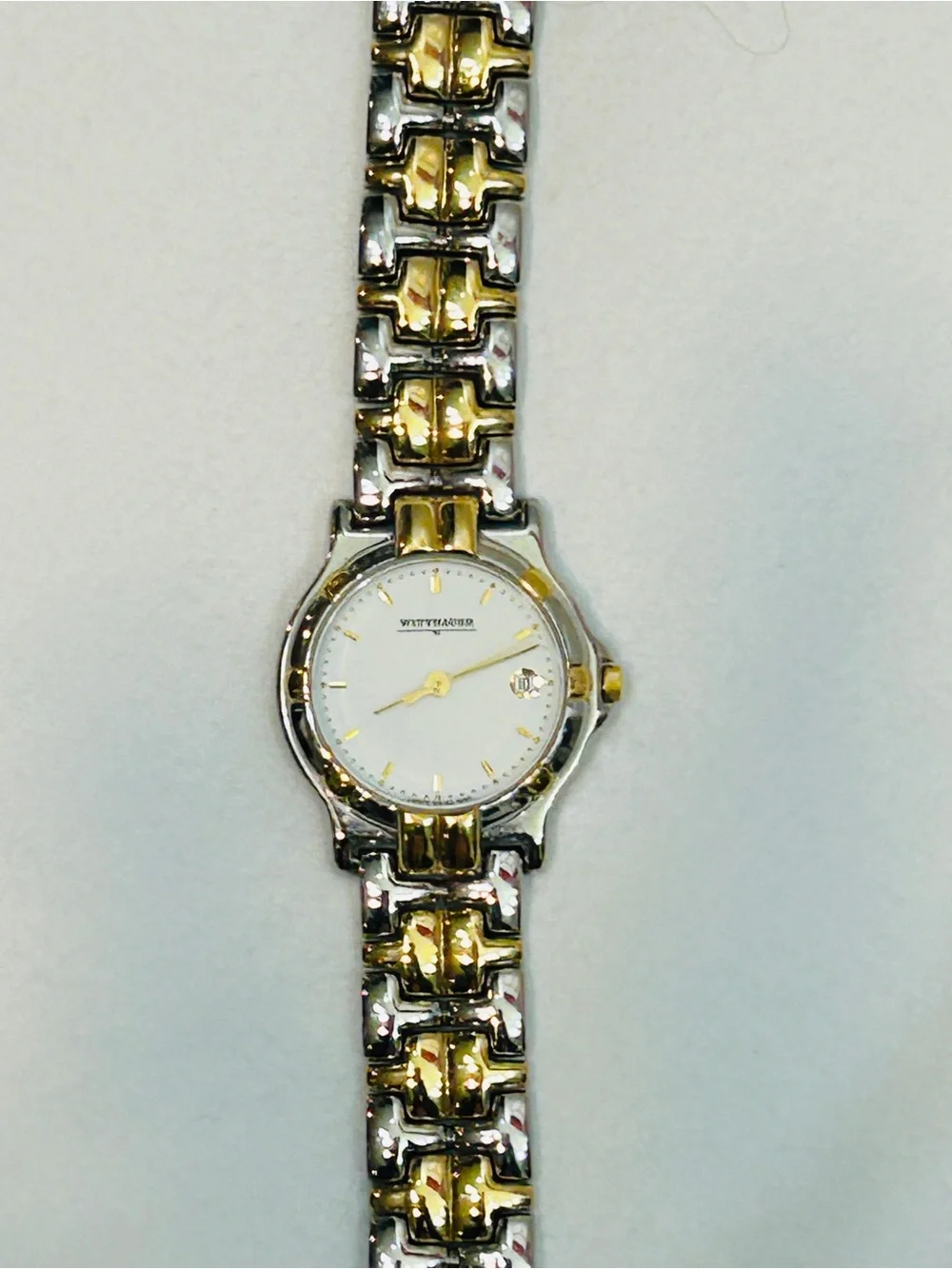 Women's Two-Tone Gold and Silver Bracelet Watch